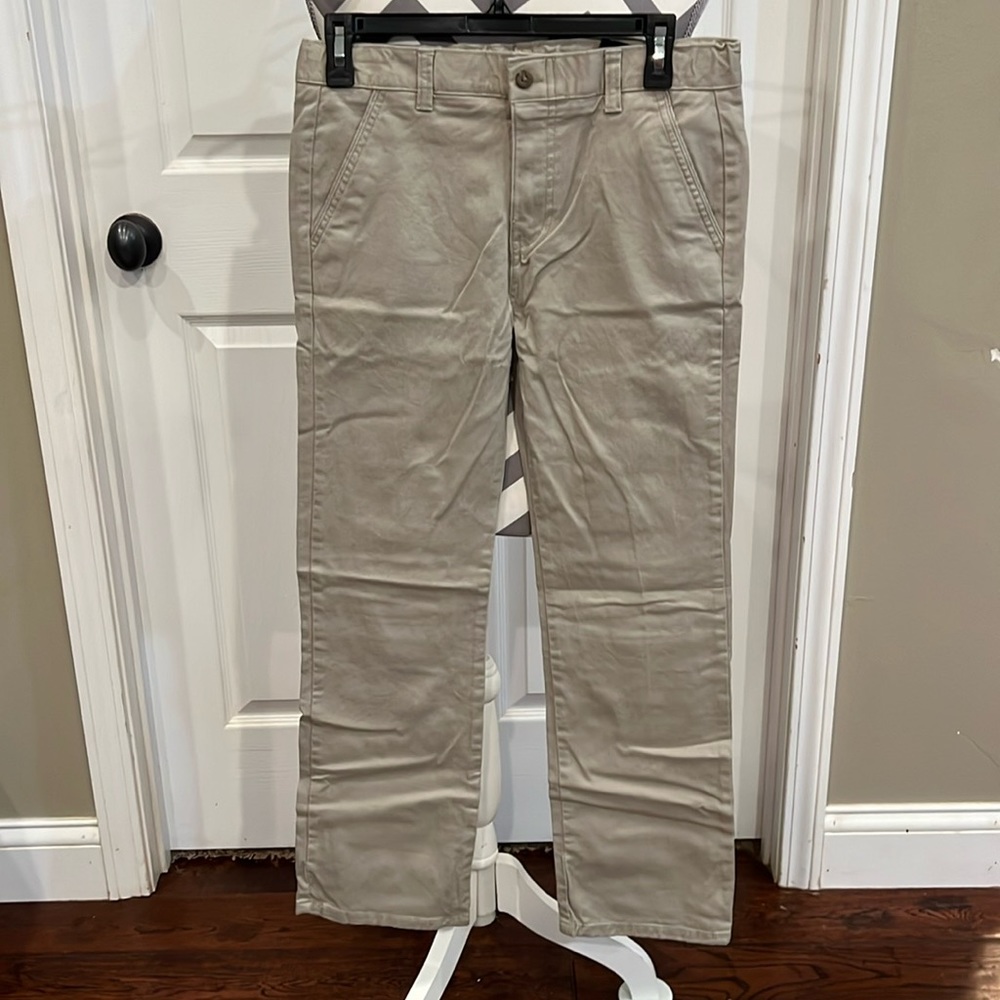 Chaps flat front boy adjustable waist, size 16